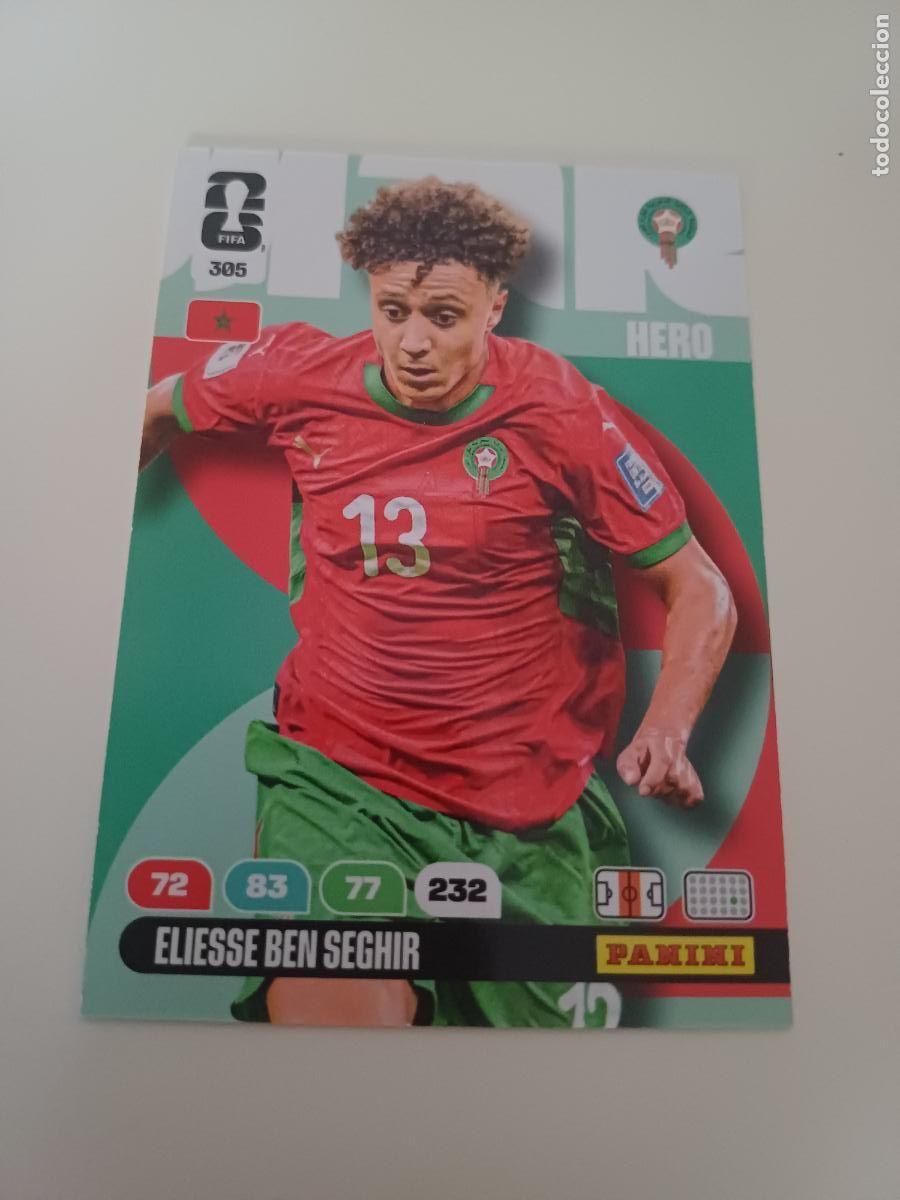 Cromos de f&uacute;tbol: 305 - MAR08 - Eliesse Ben Seghir / Morocco