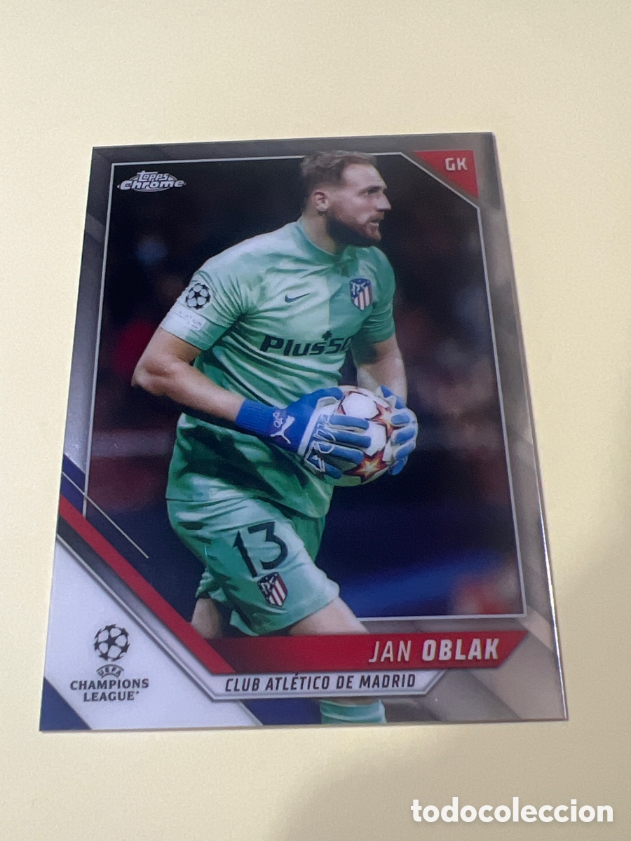 Fu&szlig;ball-Sticker: C8646. 134 Jan Oblak - Atletico Madrid - TOPPS Chrome UEFA Champions League 2021 2022 21 22