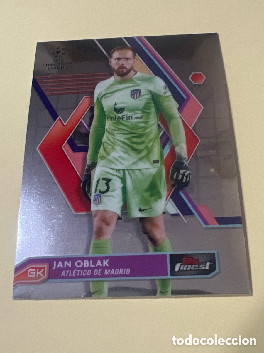 Cromos de f&uacute;tbol: C8655. 13 Jan Oblak - Atl&eacute;tico de Madrid - 2022-23 Topps Finest UEFA - Topps