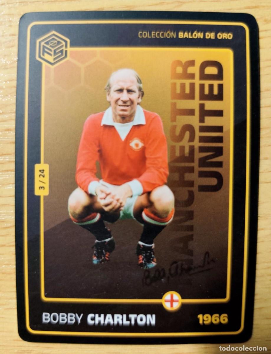Cromos de f&uacute;tbol: CARD FOOTBALL BOBBY CHARLTON COLECCION BALON DE ORO 1966 MANCHESTER UNITED