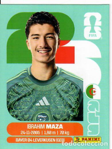 Cromos de f&uacute;tbol: CROMO PANINI MUNDIAL WORLD CUP 2026 - UPDATE SET ACTUALIZACI&Oacute;N - MAZA - ARGELIA