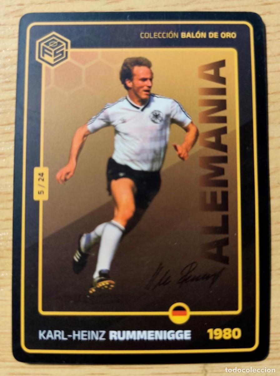 Cartes &agrave; collectionner de Football: CARD FOOTBALL KARL-HEINZ RUMMENIGGE ALEMANIA GERMANY COLECCION BALON ORO 1980 5/24