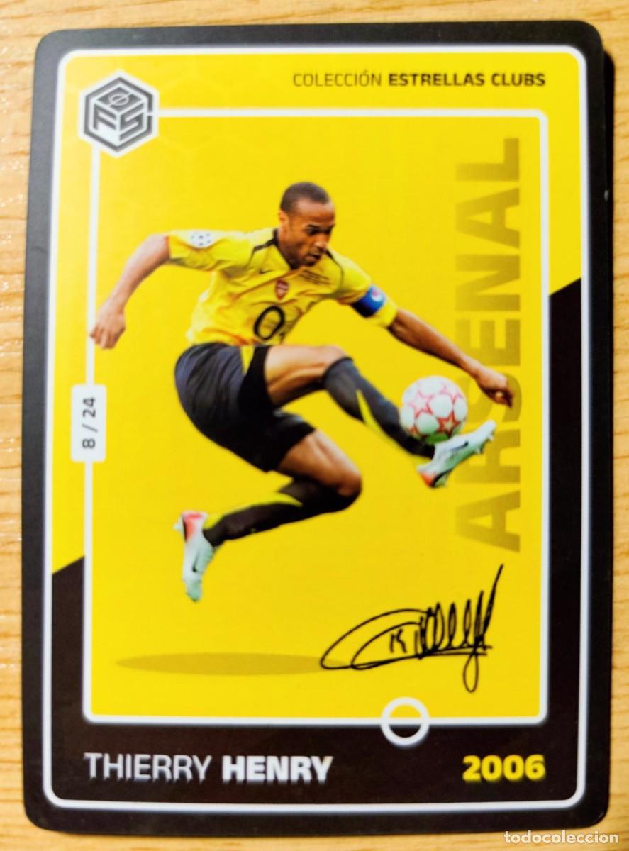 Cartes &agrave; collectionner de Football: CARD FOOTBALL THIERRY HENRY ARSENAL COLECCION ESTRELLAS DE CLUBS 2006 8/24