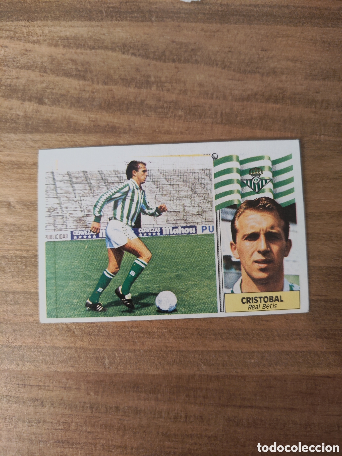 Cartes &agrave; collectionner de Football: Este 86 87 sin pegar Betis Crist&oacute;bal baja