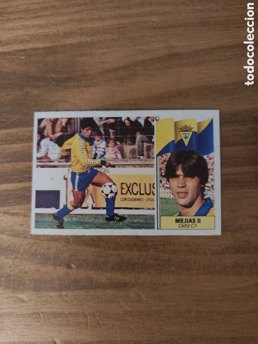 Cartes &agrave; collectionner de Football: Este 86 87 sin pegar C&aacute;diz Mej&iacute;as II baja