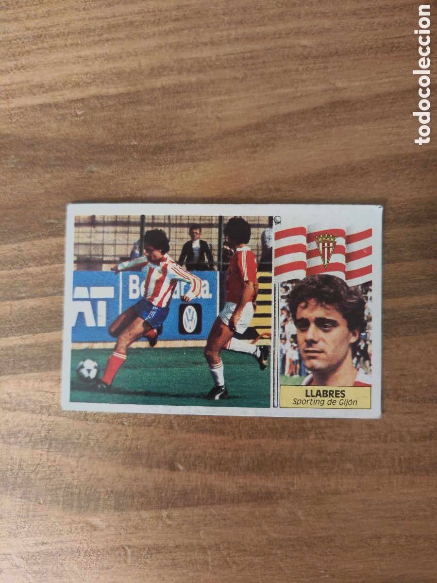 Cartes &agrave; collectionner de Football: Este 86 87 sin pegar Sporting Gij&oacute;n Llabres baja