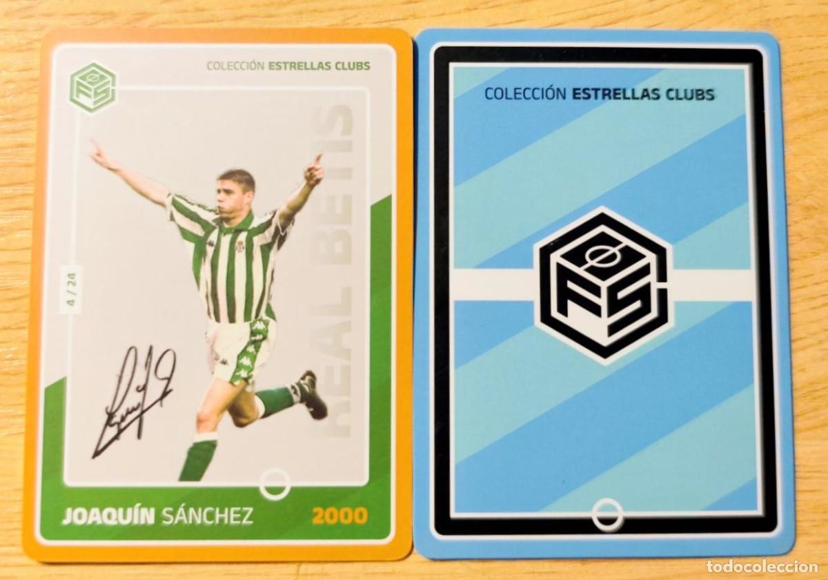 Cromos de f&uacute;tbol: CARD FOOTBALL JOAQUIN SANCHEZ BETIS COLECCION ESTRELLAS DE CLUBS 2000 4/24