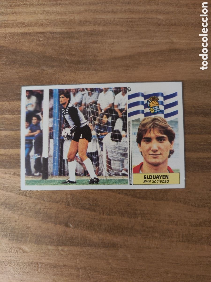 Cromos de f&uacute;tbol: Este 86 87 sin pegar Real Sociedad Elduayen baja