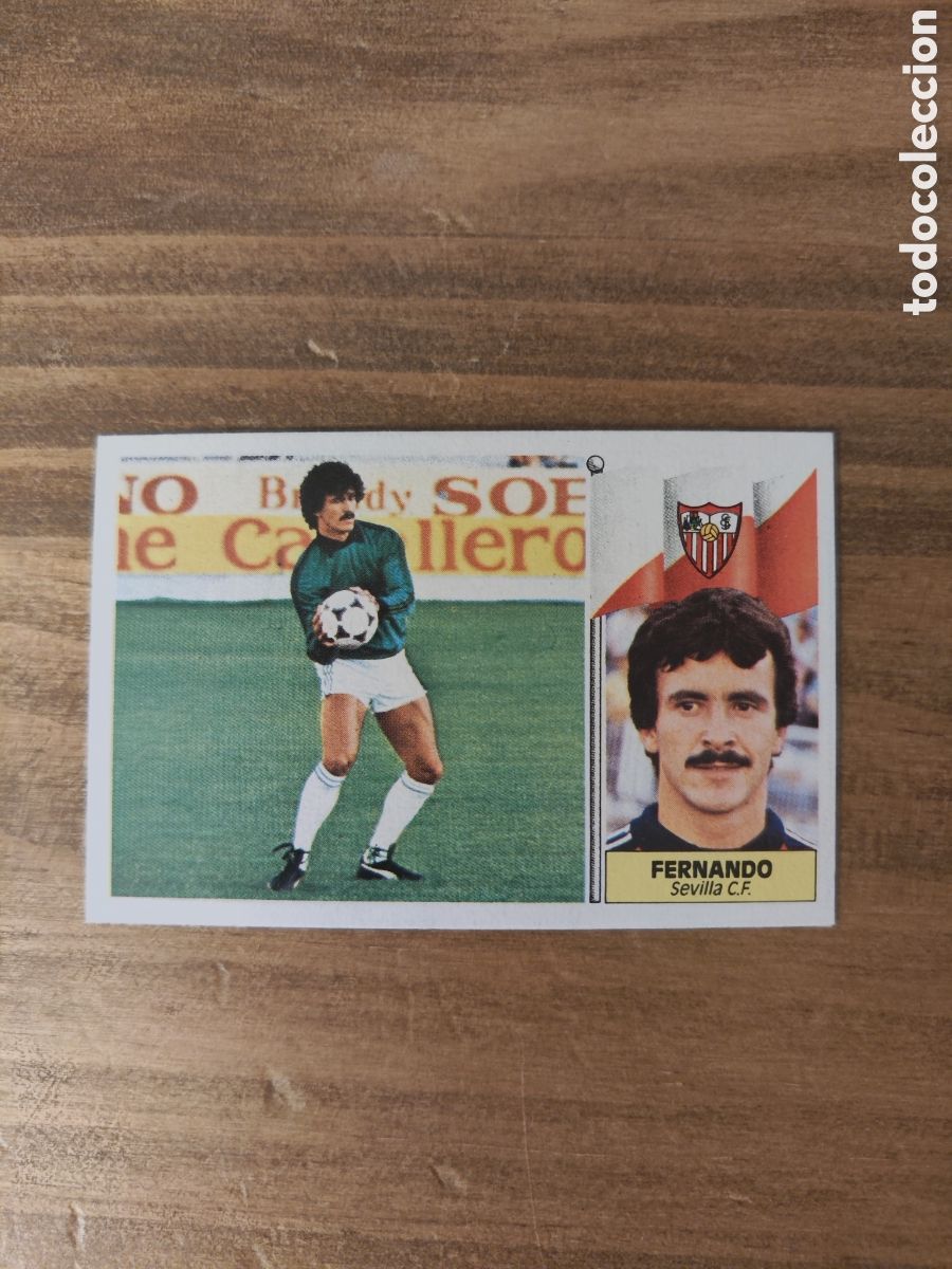 Cromos de f&uacute;tbol: Este 86 87 sin pegar &uacute;ltimos fichajes 2 Sevilla Fernando