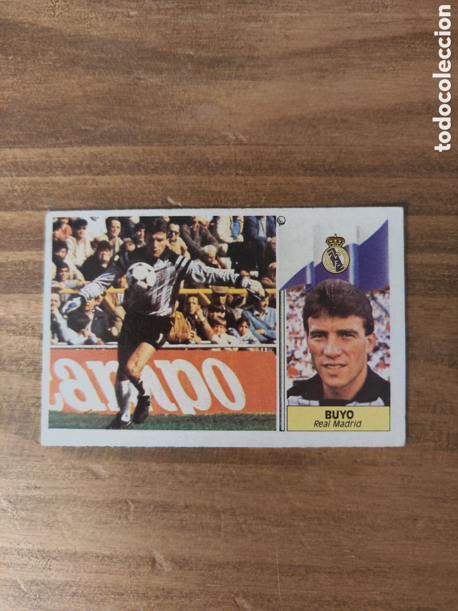 Cromos de f&uacute;tbol: Este 86 87 sin pegar &uacute;ltimos fichajes 3 Real Madrid Buyo