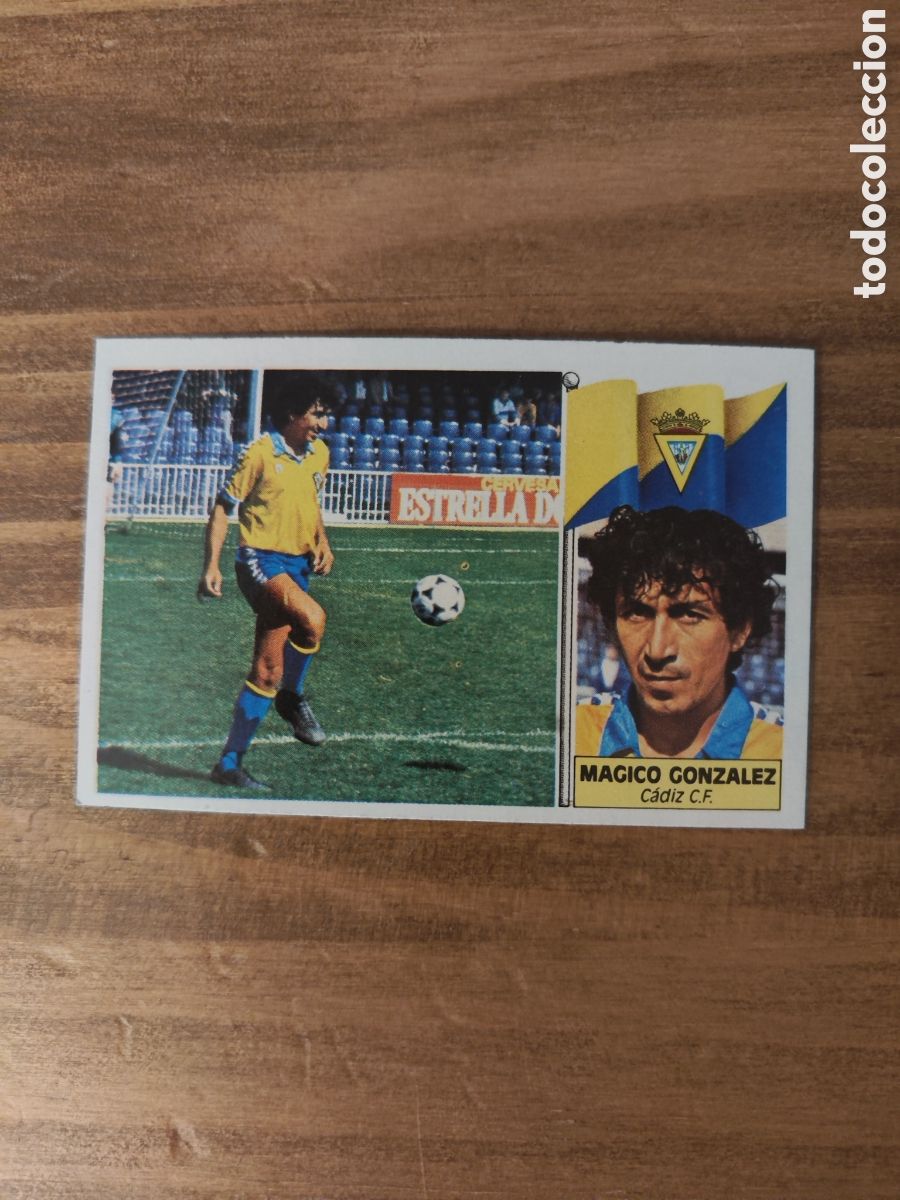 Cromos de f&uacute;tbol: Este 86 87 sin pegar &uacute;ltimos fichajes 21 C&aacute;diz M&aacute;gico Gonz&aacute;lez
