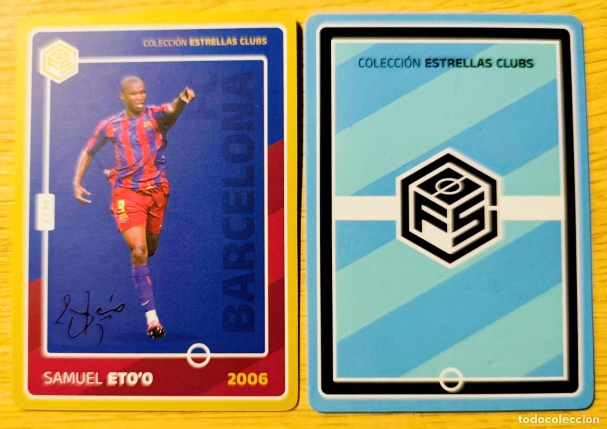Cromos de f&uacute;tbol: CARD FOOTBALL ETO&acute;O FC BARCELONA BAR&Ccedil;A COLECCION ESTRELLAS DE CLUBS 2006 2/24