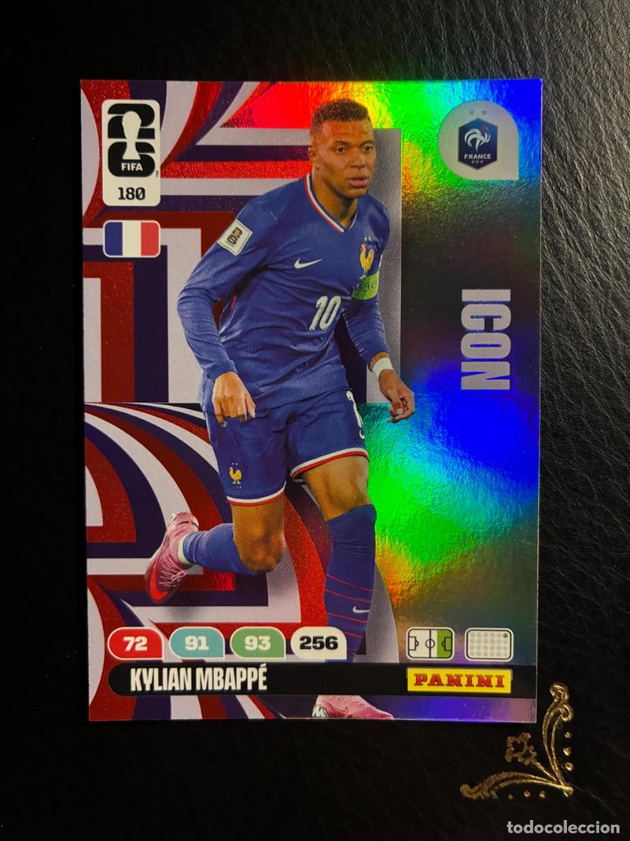 Cromos de f&uacute;tbol: 180 KYLIAN MBAPPE FRANCIA ICON FIFA WORLD CUP ADRENALYN MUNDIAL 2026 26 PANINI