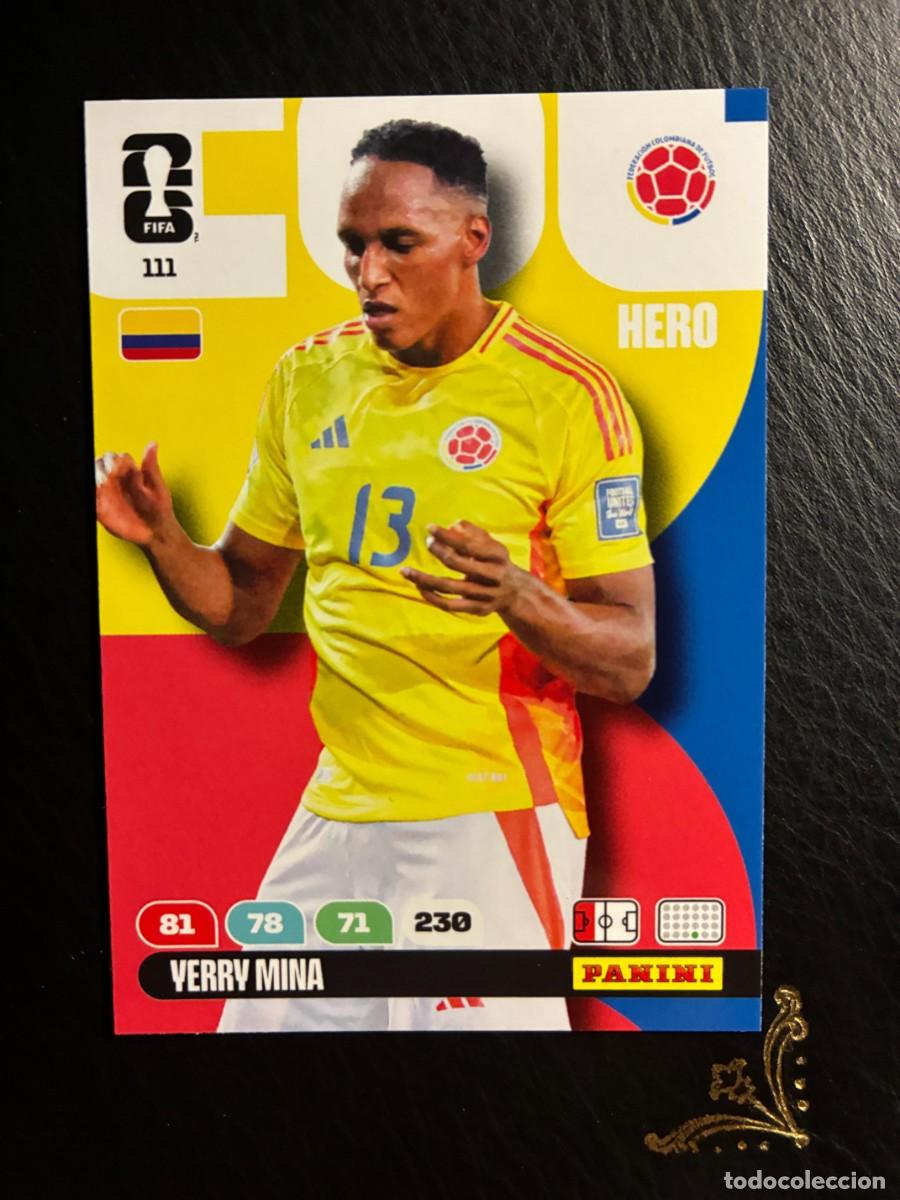 Cromos de f&uacute;tbol: 111 YERRY MINA COLOMBIA FIFA WORLD CUP ADRENALYN MUNDIAL 2026 26 PANINI