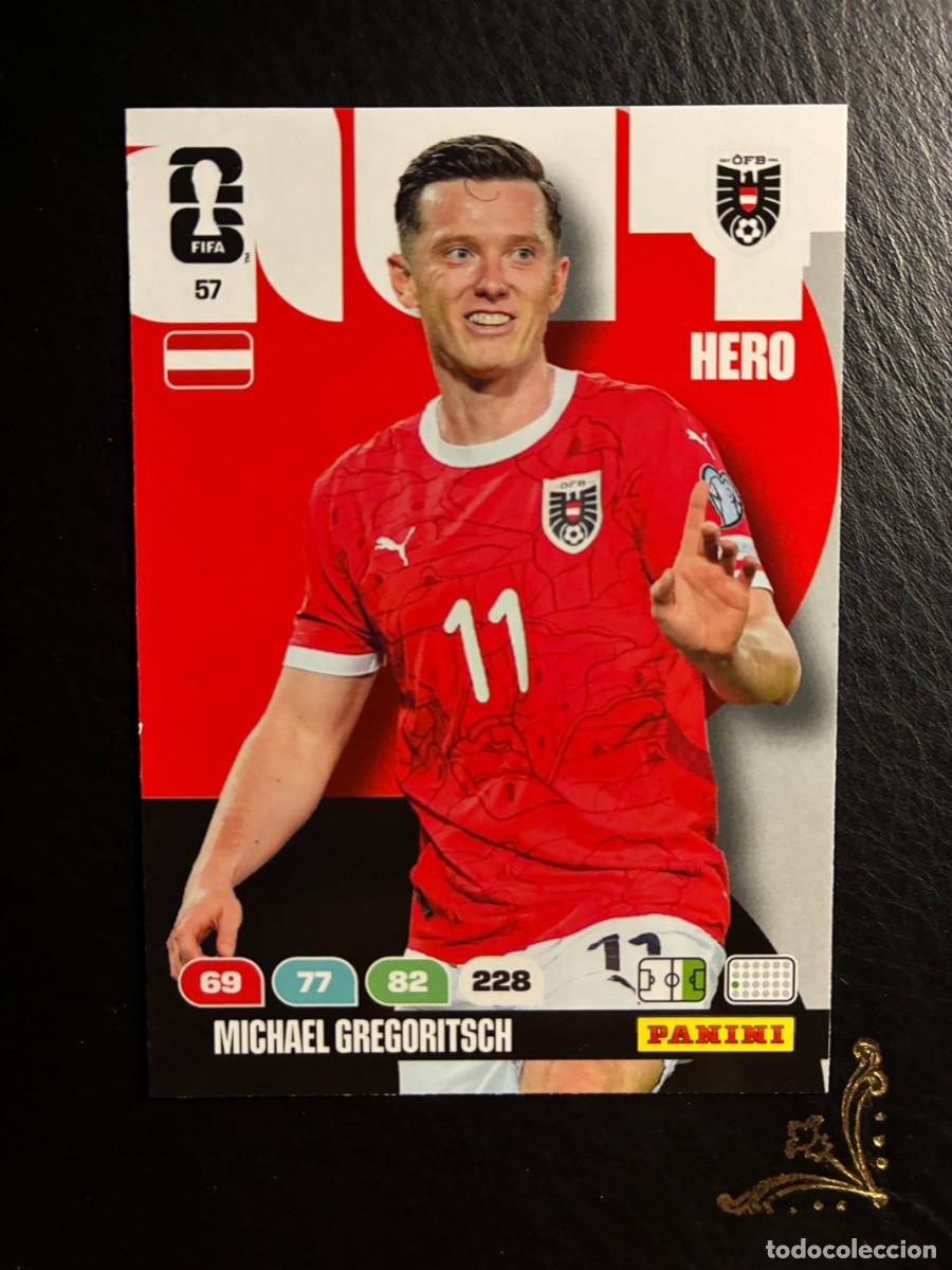 Cromos de f&uacute;tbol: 57 MICHAEL GREGORITSCH AUSTRIA FIFA WORLD CUP ADRENALYN MUNDIAL 2026 26 PANINI
