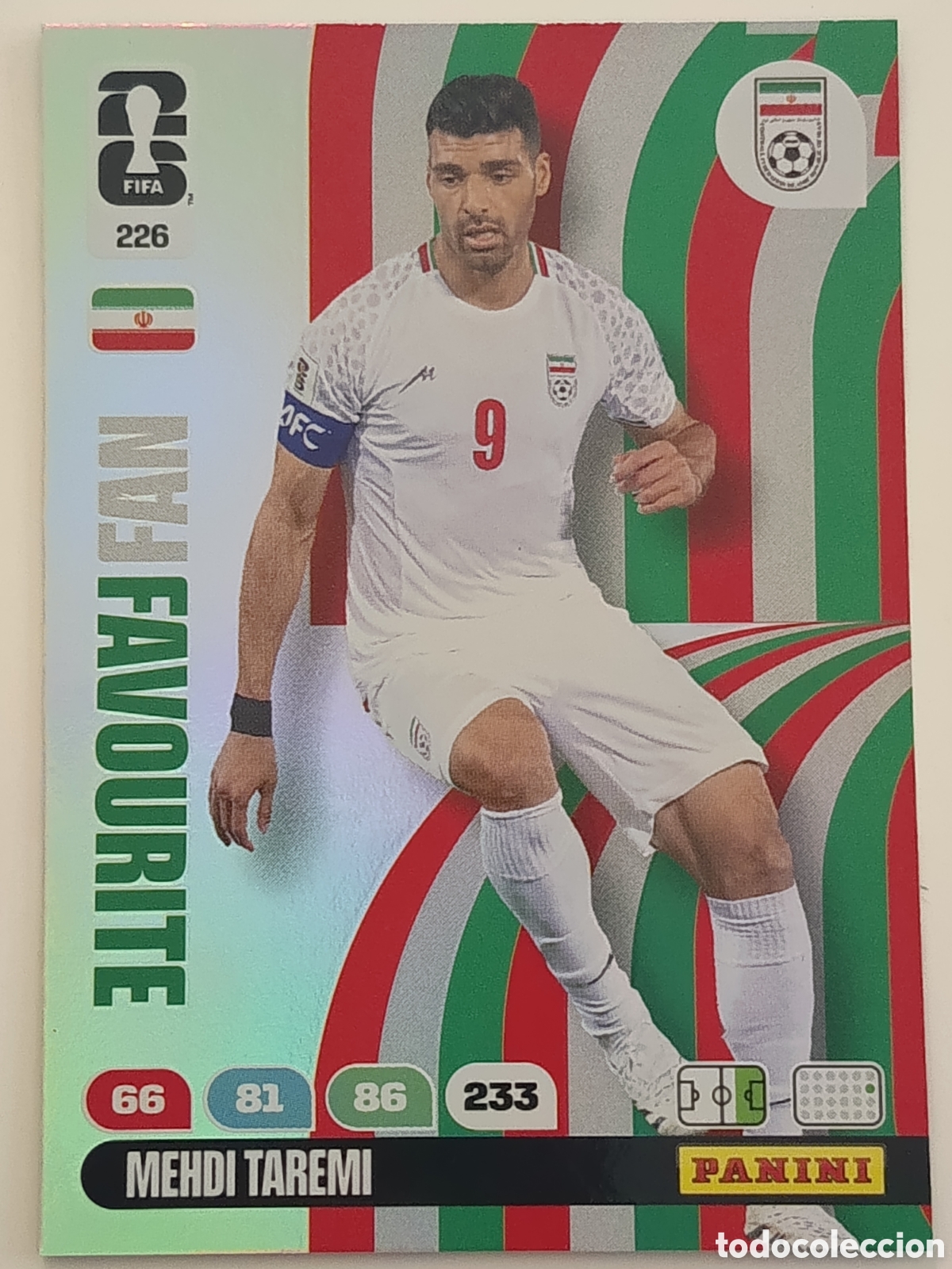Cromos de f&uacute;tbol: 226 Mehdi Taremi Fan Favourite adrenalyn xl Word cup 2026