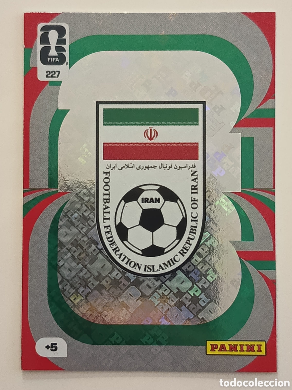 Cromos de f&uacute;tbol: 227 Escudo Ir&aacute;n adrenalyn xl Word cup 2026