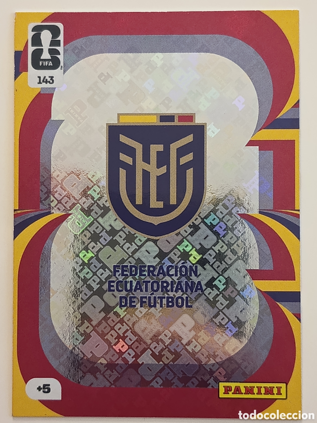 Cromos de f&uacute;tbol: 143 Escudo Ecuador adrenalyn xl Word cup 2026