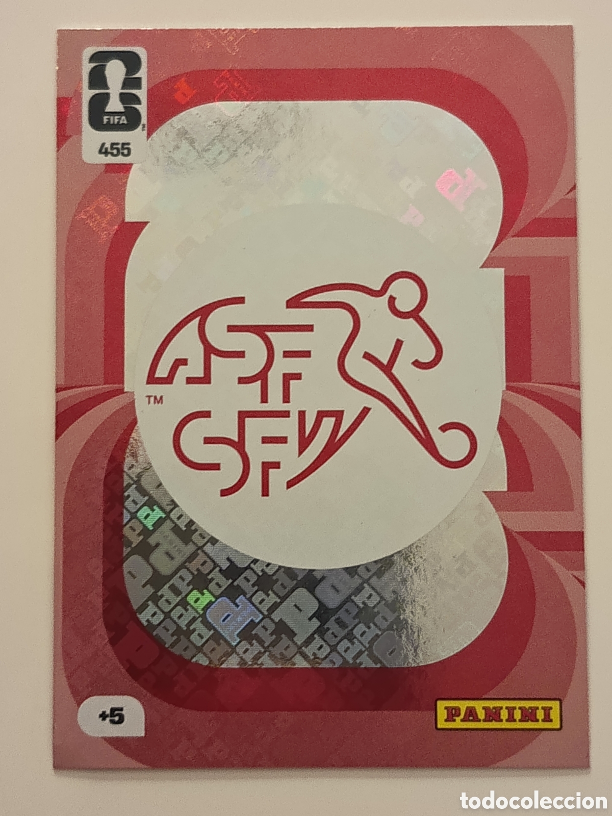 Cromos de f&uacute;tbol: 455 Escudo Suiza adrenalyn xl Word cup 2026