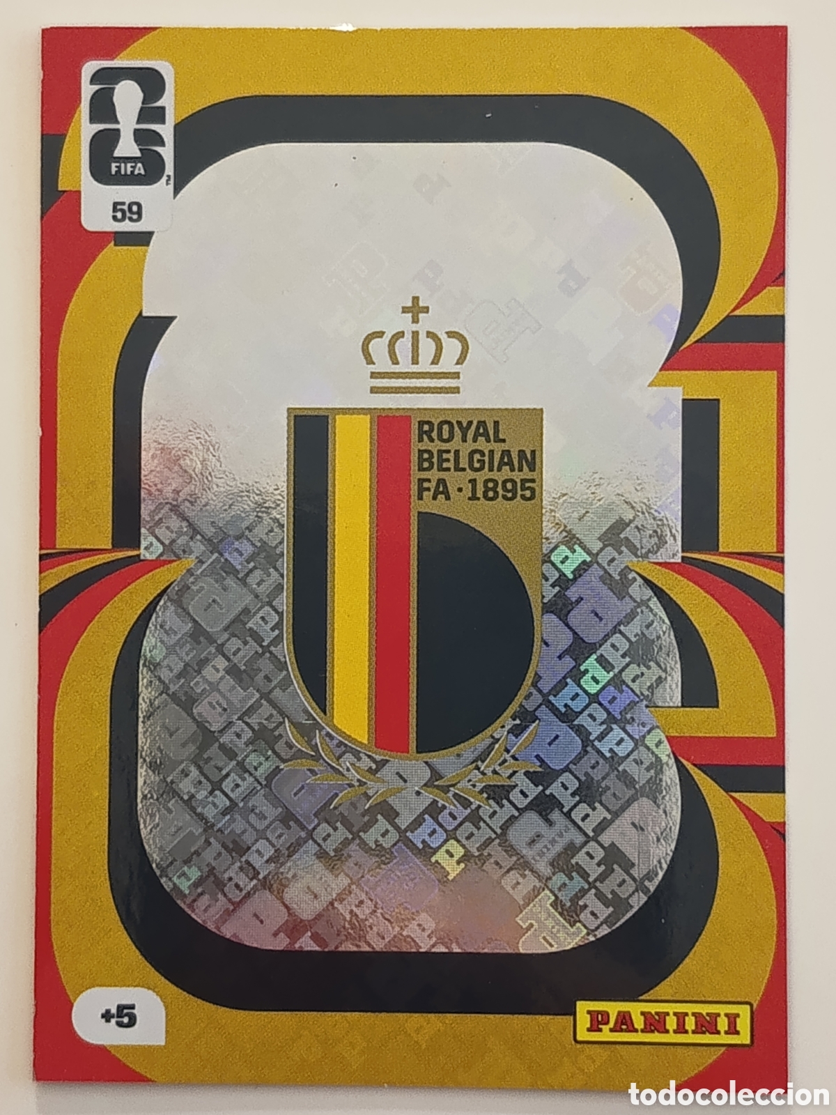 Cromos de f&uacute;tbol: 59 Escudo B&eacute;lgica adrenalyn xl Word cup 2026