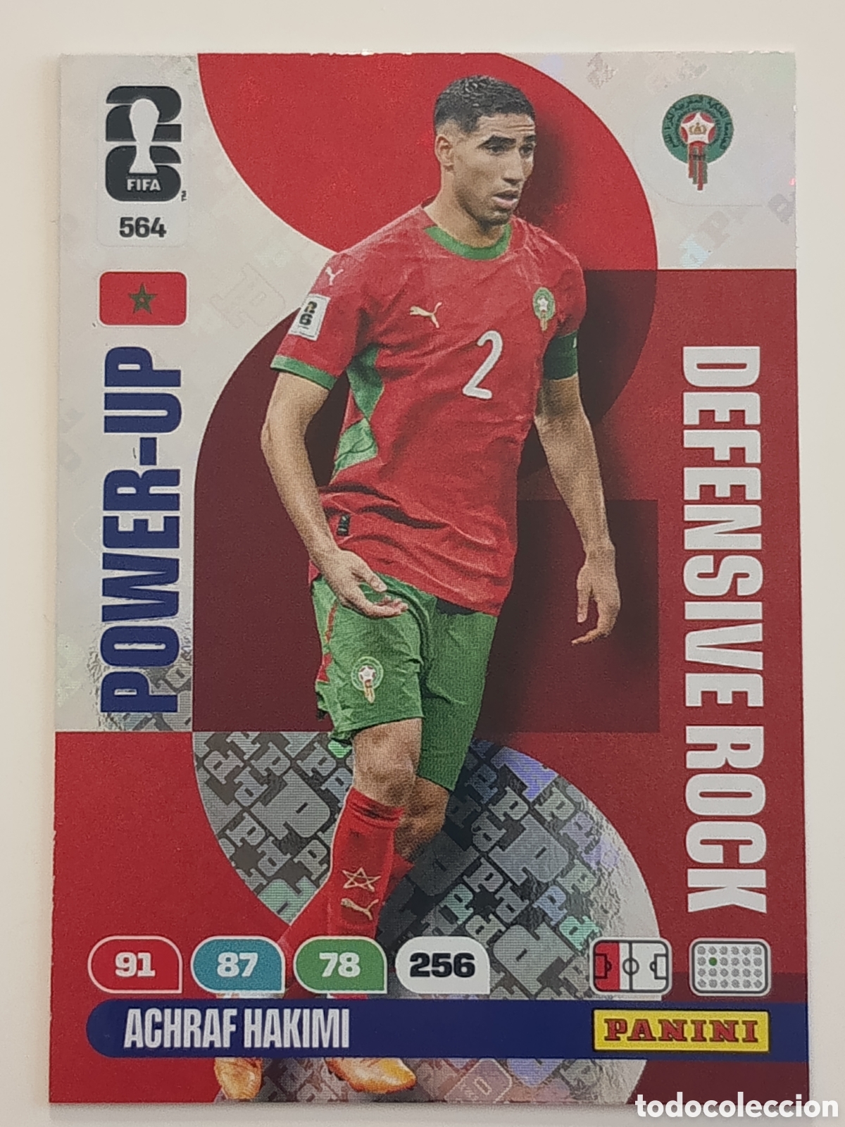 Cromos de f&uacute;tbol: 564 Achraf Hakimi Power-Up adrenalyn xl Word cup 2026