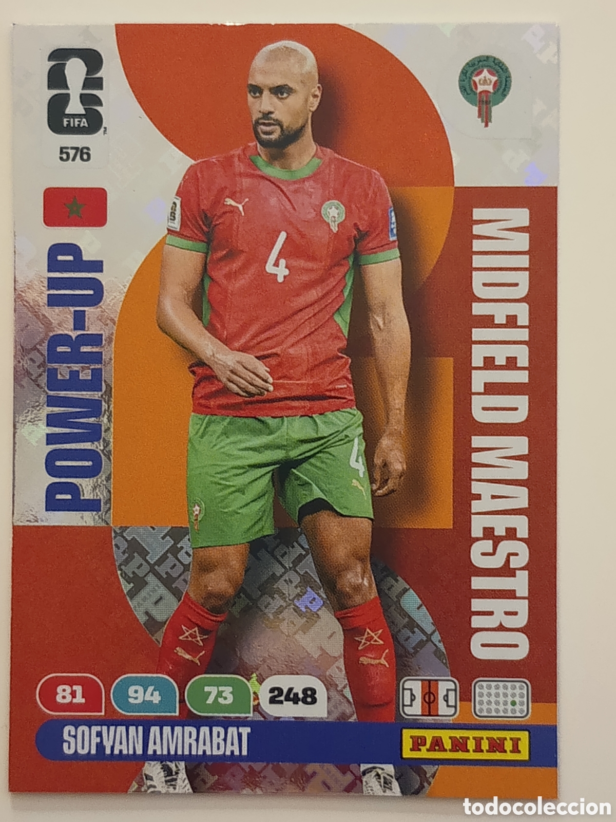Cromos de f&uacute;tbol: 576 Sofyan Amrabat adrenalyn xl Word cup 2026