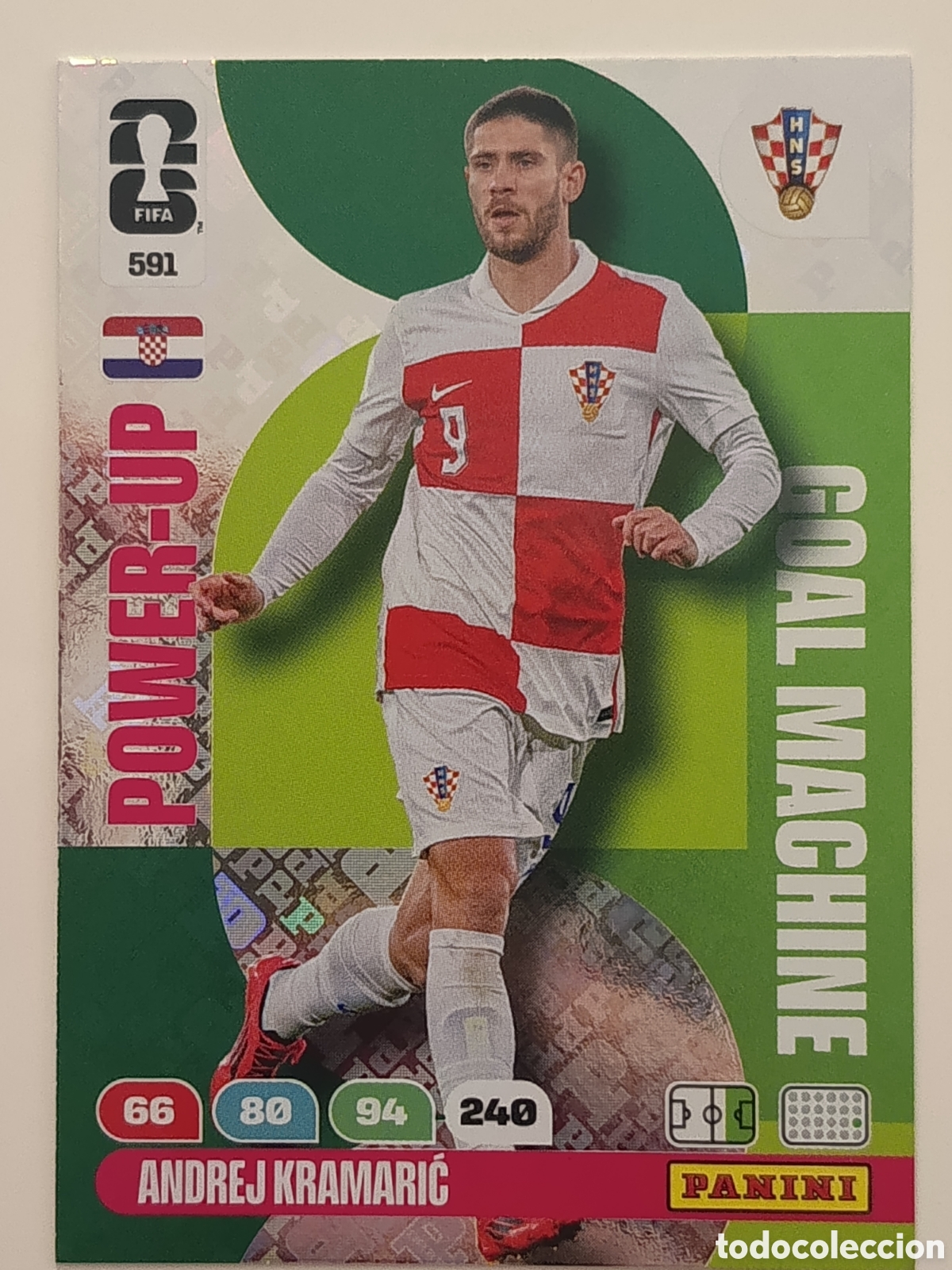 Cromos de f&uacute;tbol: 591 Andrej Kramaric power up adrenalyn xl Word cup 2026