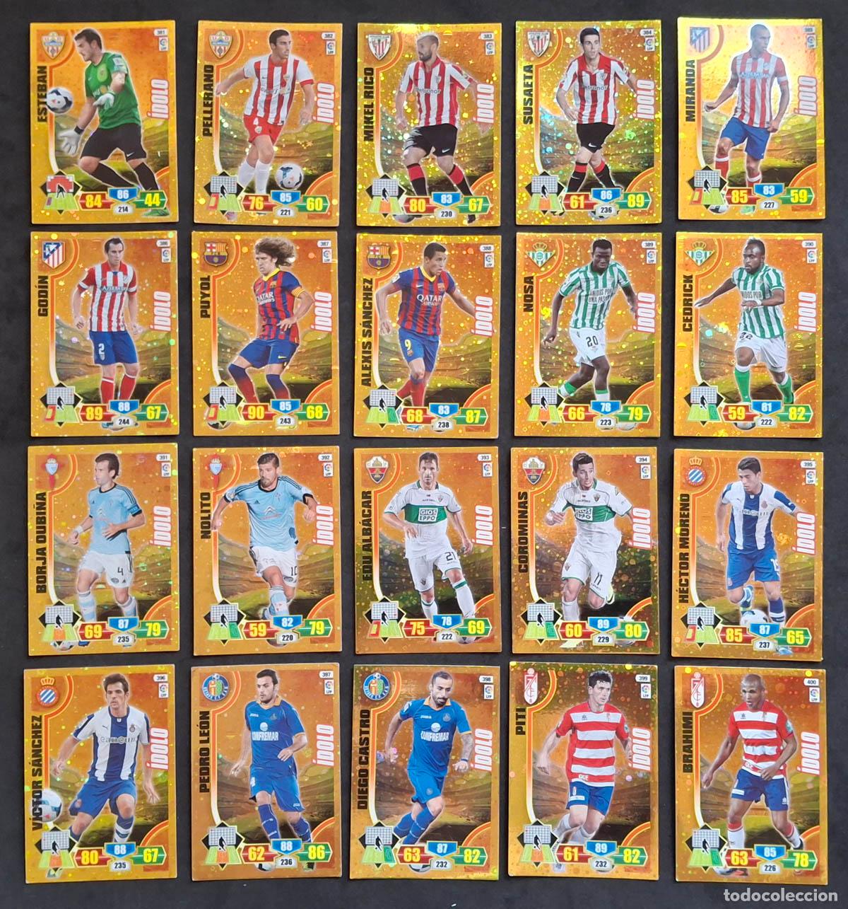Cromos de Futebol: 20 cromos Idolo Adrenalyn XL 2013-2014 13-14