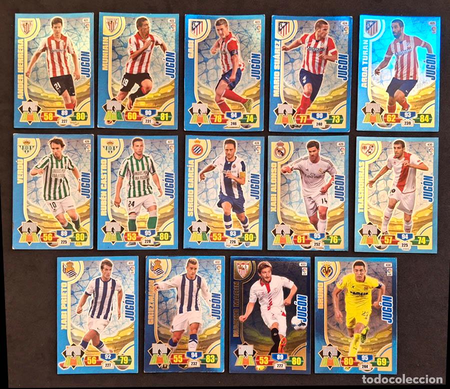 Cromos de Futebol: 14 Cromos Jug&oacute;n Adrenalyn XL 2013-2014 13-14