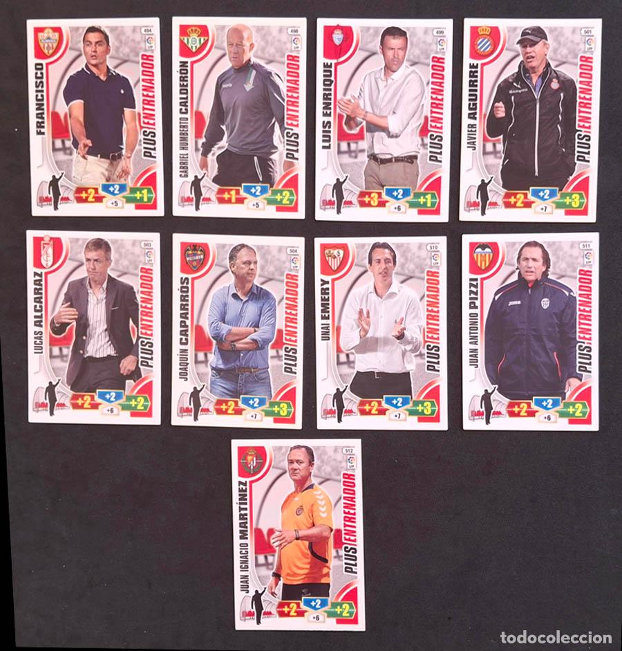 Cromos de Futebol: 9 cromos Entrenador Plus Adrenalyn XL 2013-2014 13-14
