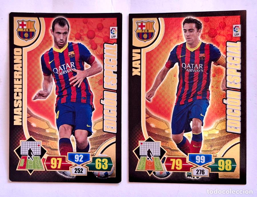 Cromos de Futebol: Edici&oacute;n Especial Mascherano y Xavi Adrenalyn XL 2013-2014 13-14
