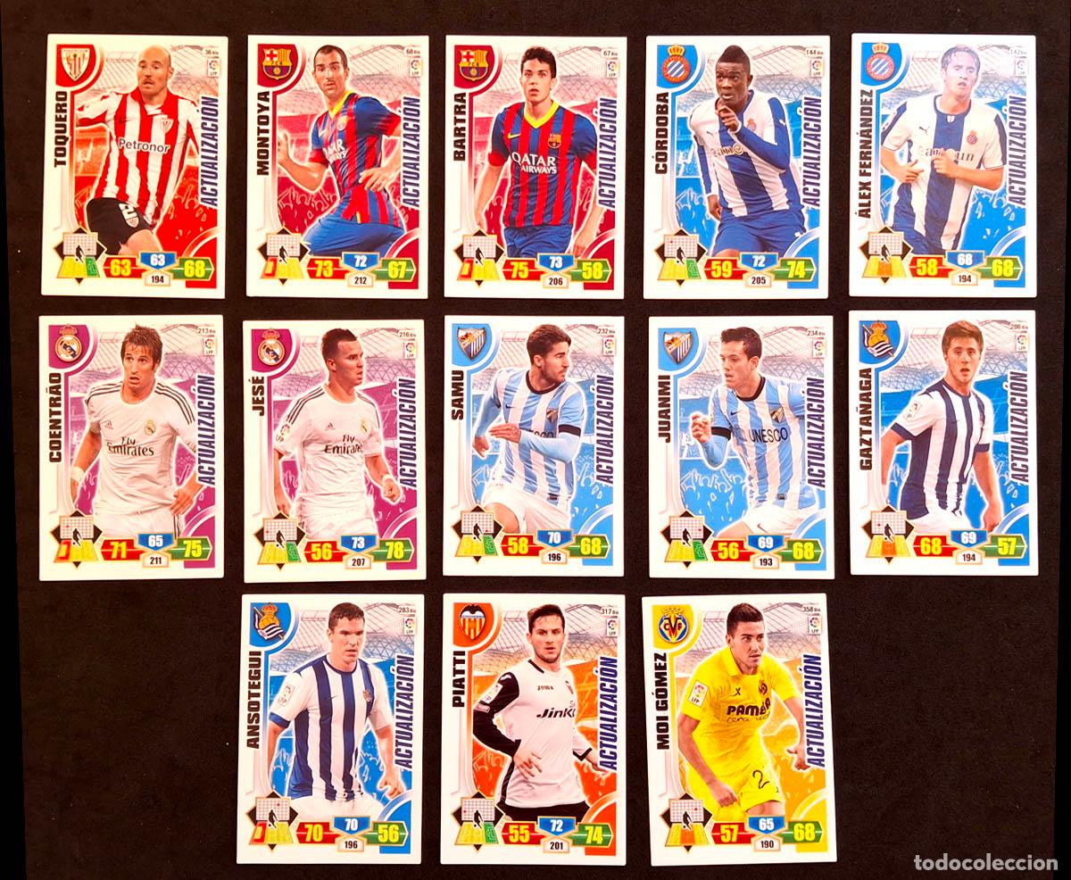 Football Stickers: 13 cromos Actualizaci&oacute;n Adrenalyn XL 2013-2014 13-14
