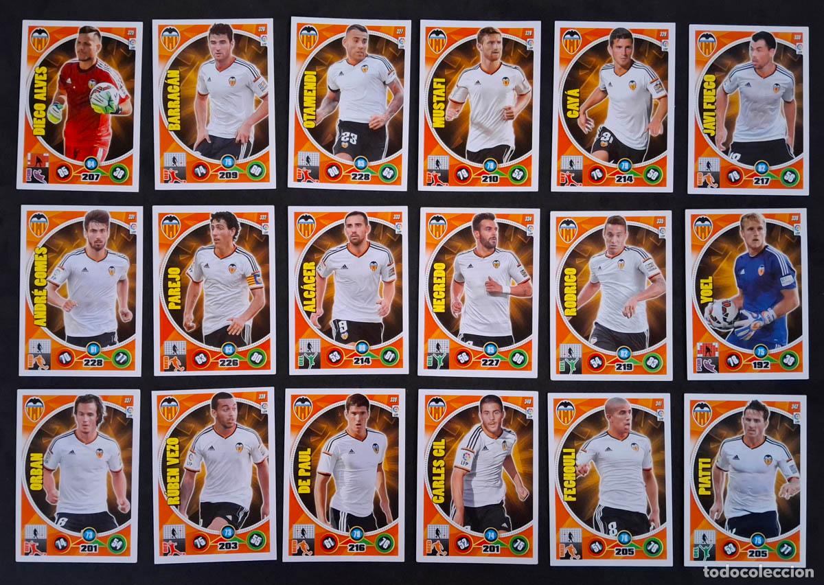Football Stickers: Valencia Adrenalyn XL 2014-2015 14-15