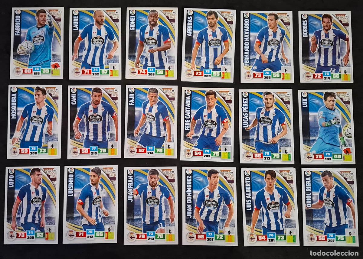 Cromos de f&uacute;tbol: Deportivo Adrenalyn XL 2015-2016 15-16