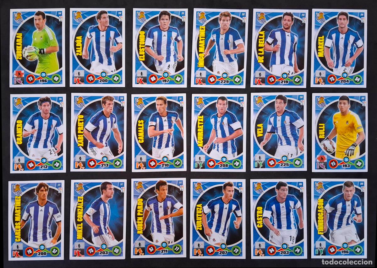 Cromos de f&uacute;tbol: Real Sociedad Adrenalyn XL 2014-2015 14-15