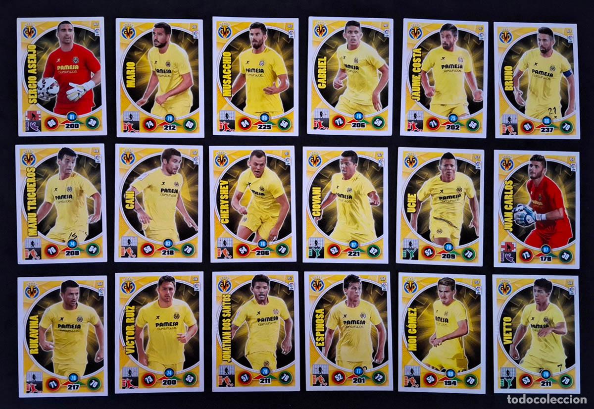 Cromos de f&uacute;tbol: Villarreal Adrenalyn XL 2014-2015 14-15