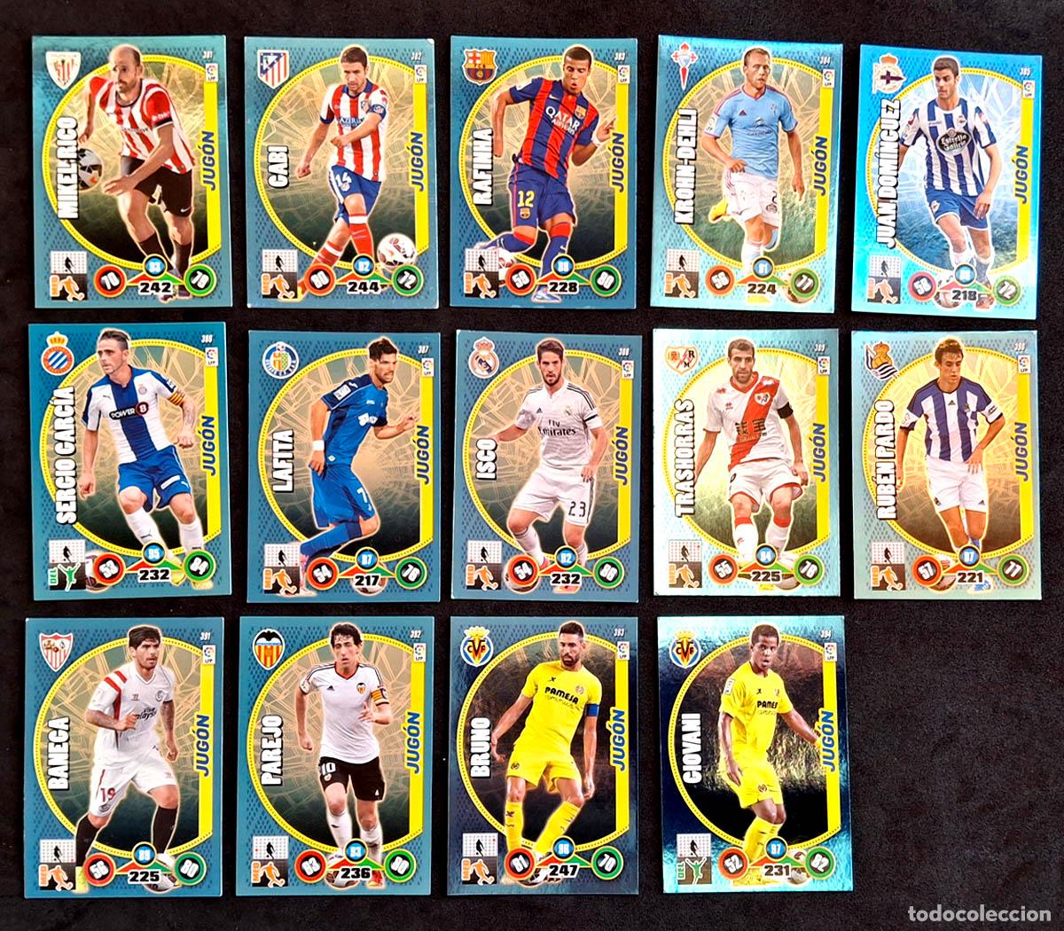 Cromos de Futebol: 14 Cromos Jug&oacute;n Adrenalyn XL 2014-2015 14-15
