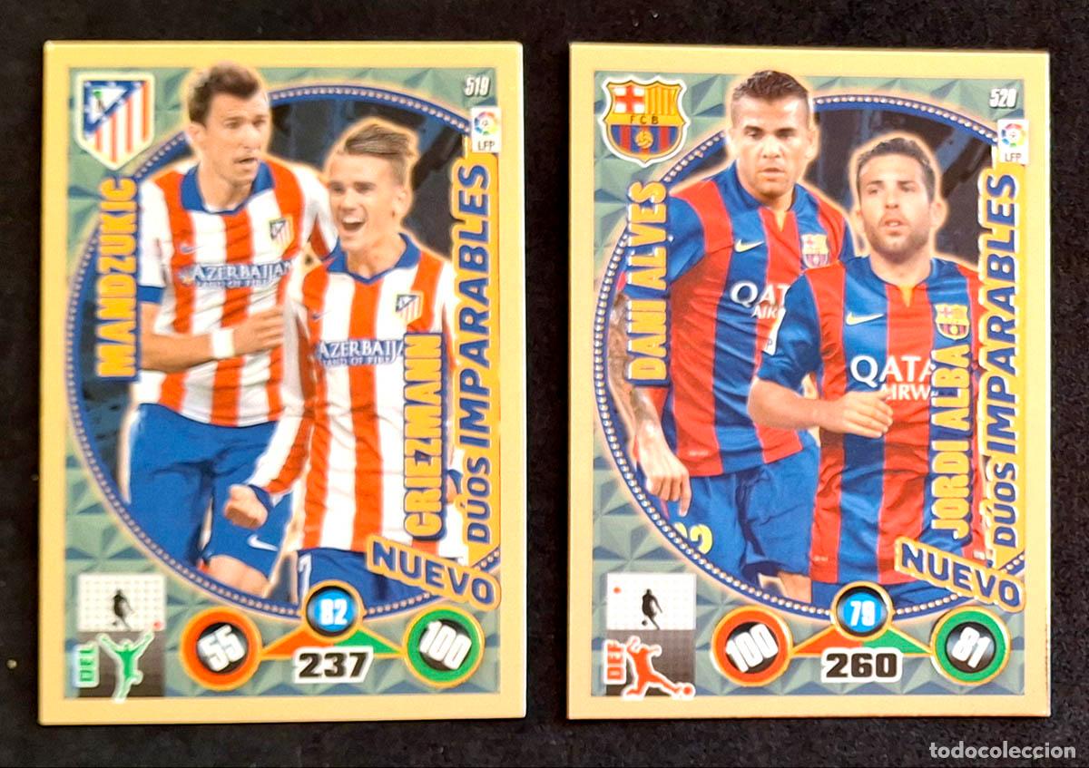 Cromos de Futebol: 2 cromos Nuevo D&uacute;os Imparables Adrenalyn XL 2014-2015 14-15