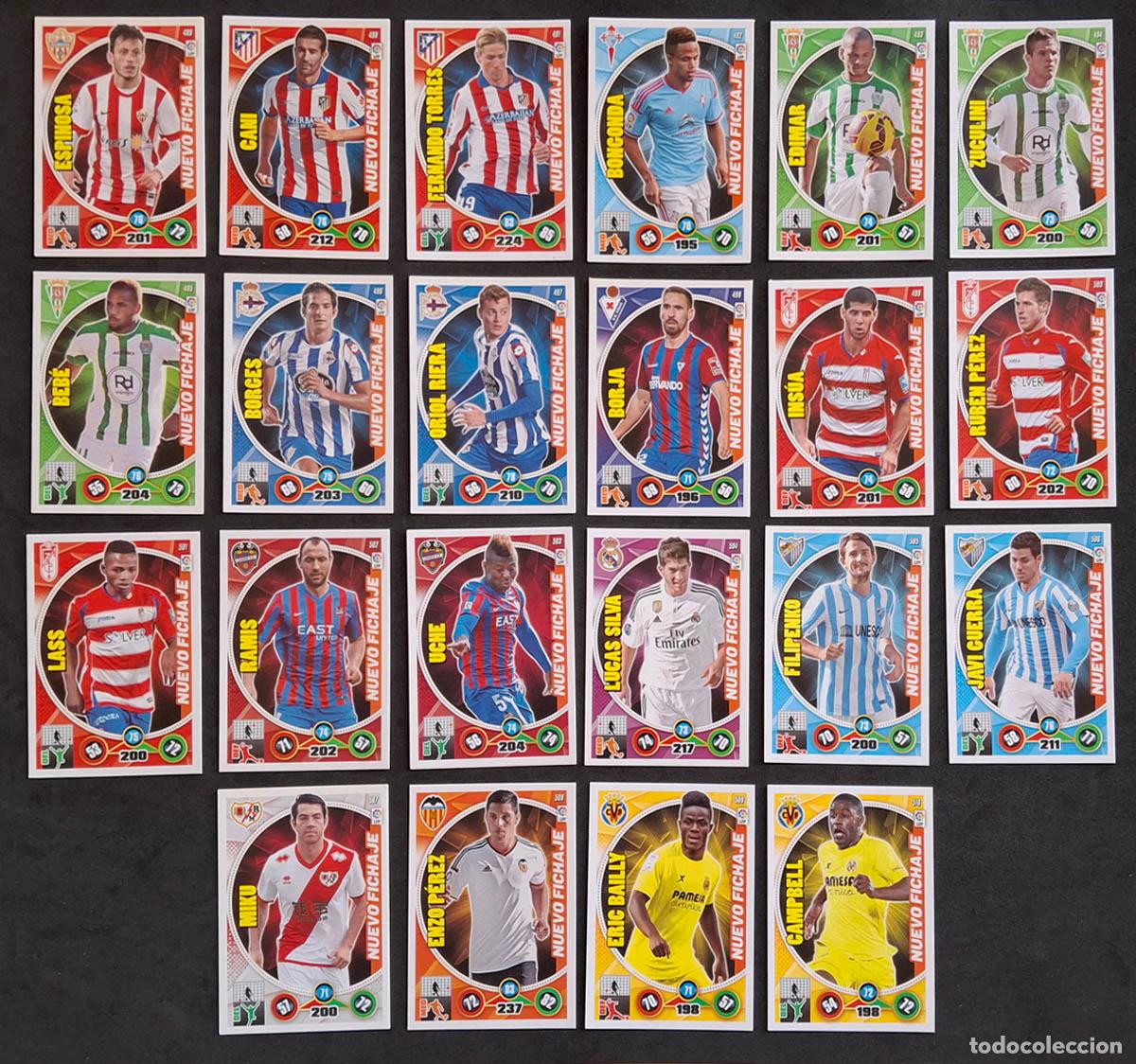 Cromos de Futebol: 22 cromos Nuevo Fichaje Adrenalyn XL 2014-2015 14-15