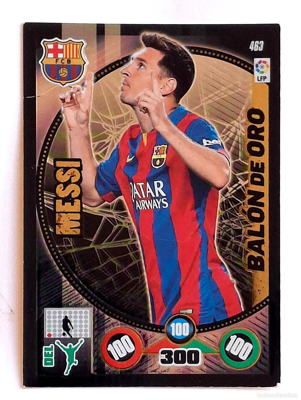Cromos de Futebol: Messi Bal&oacute;n de Oro Adrenalyn XL 2014-2015 14-15