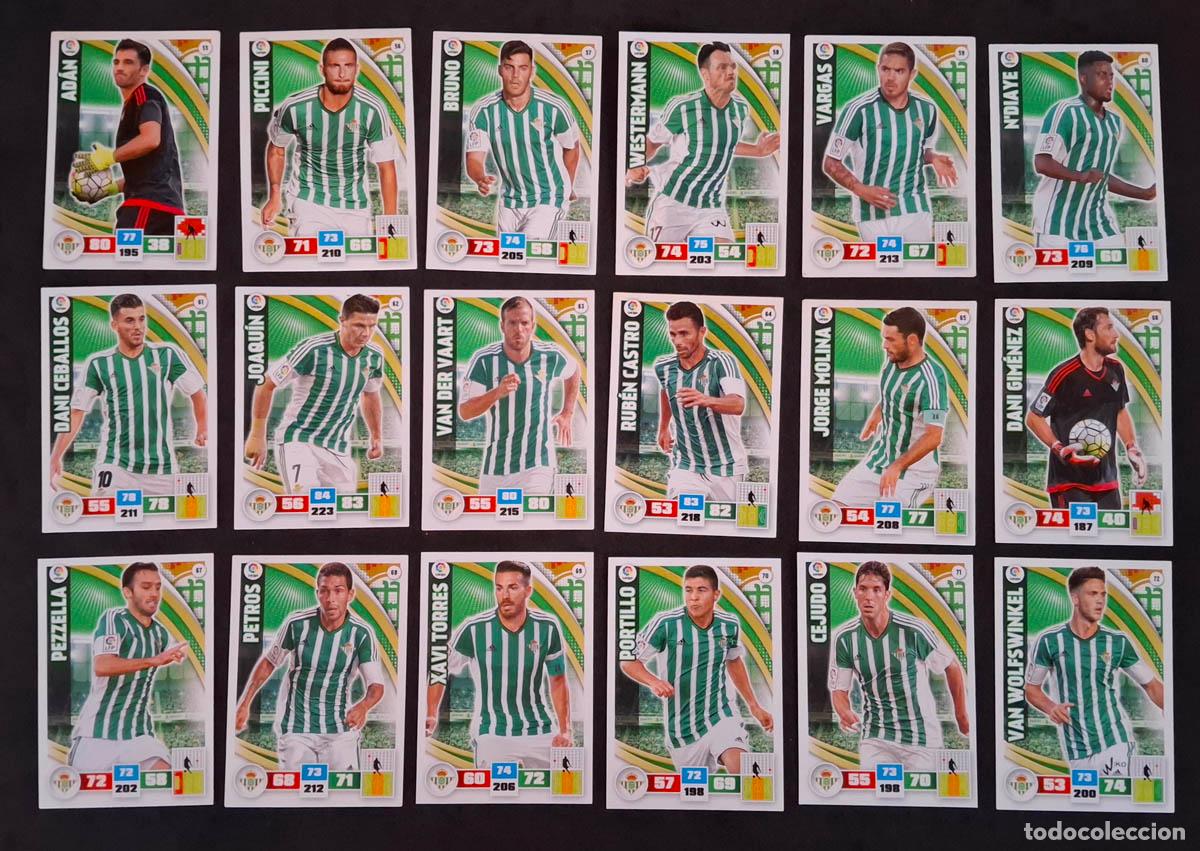 Cromos de Futebol: Betis Adrenalyn XL 2015-2016 15-16