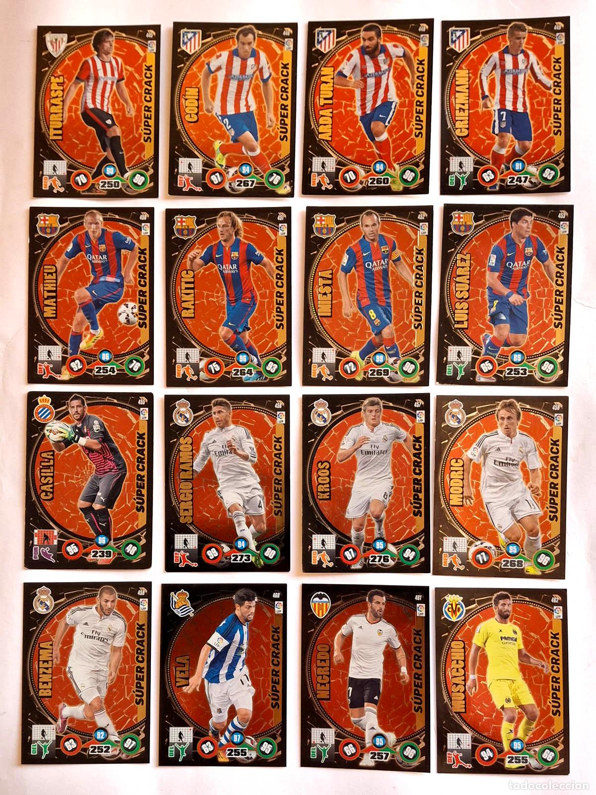 Cromos de Futebol: 16 cromos Super Crack Supercrack Adrenalyn XL 2014-2015 14-15