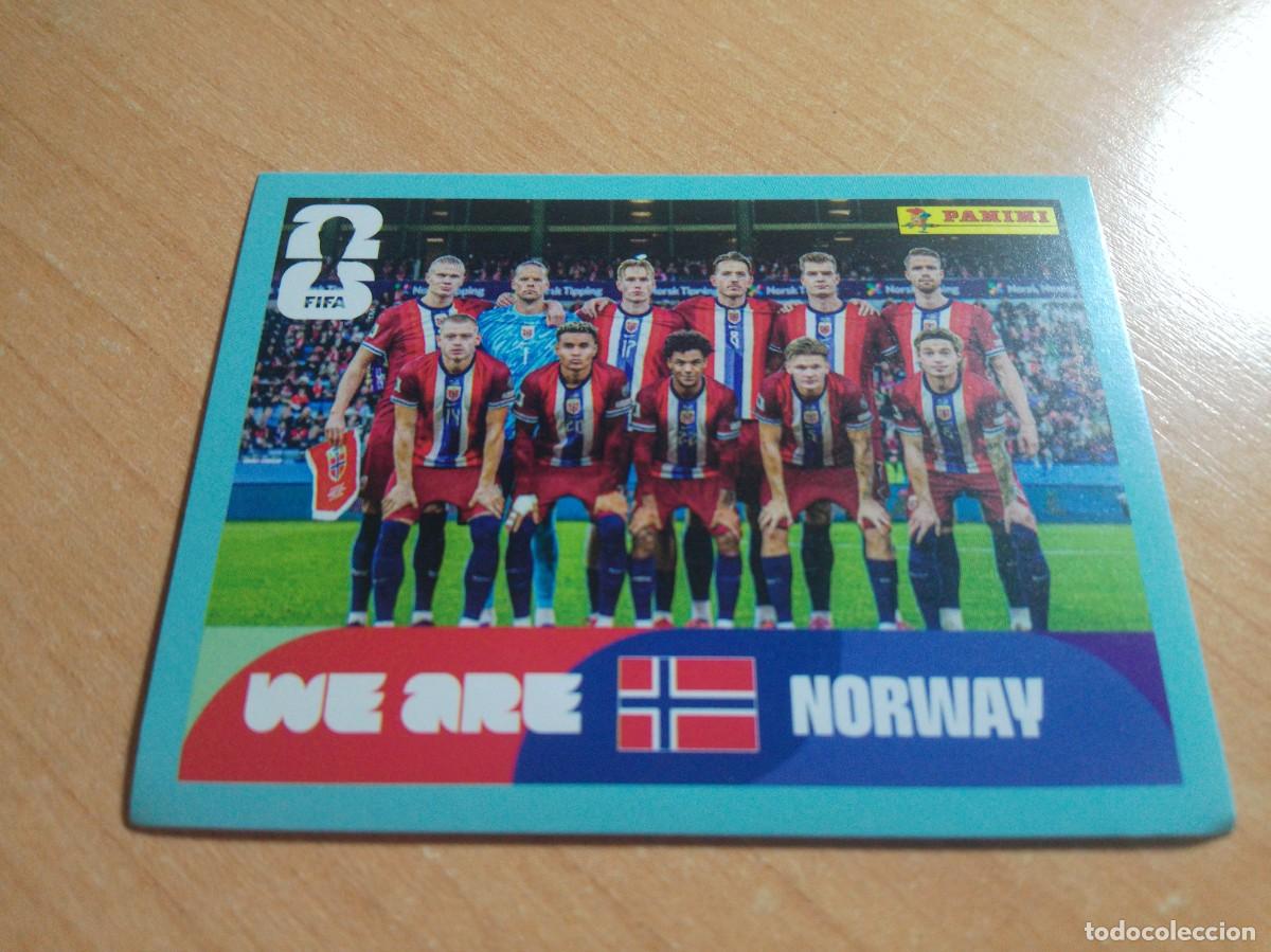 Fu&szlig;ball-Sticker: SELECCI&Oacute;N DE NORUEGA NOR 13 MUNDIAL FIFA WORLD CUP 2026 26 PANINI STICKERS NUEVO