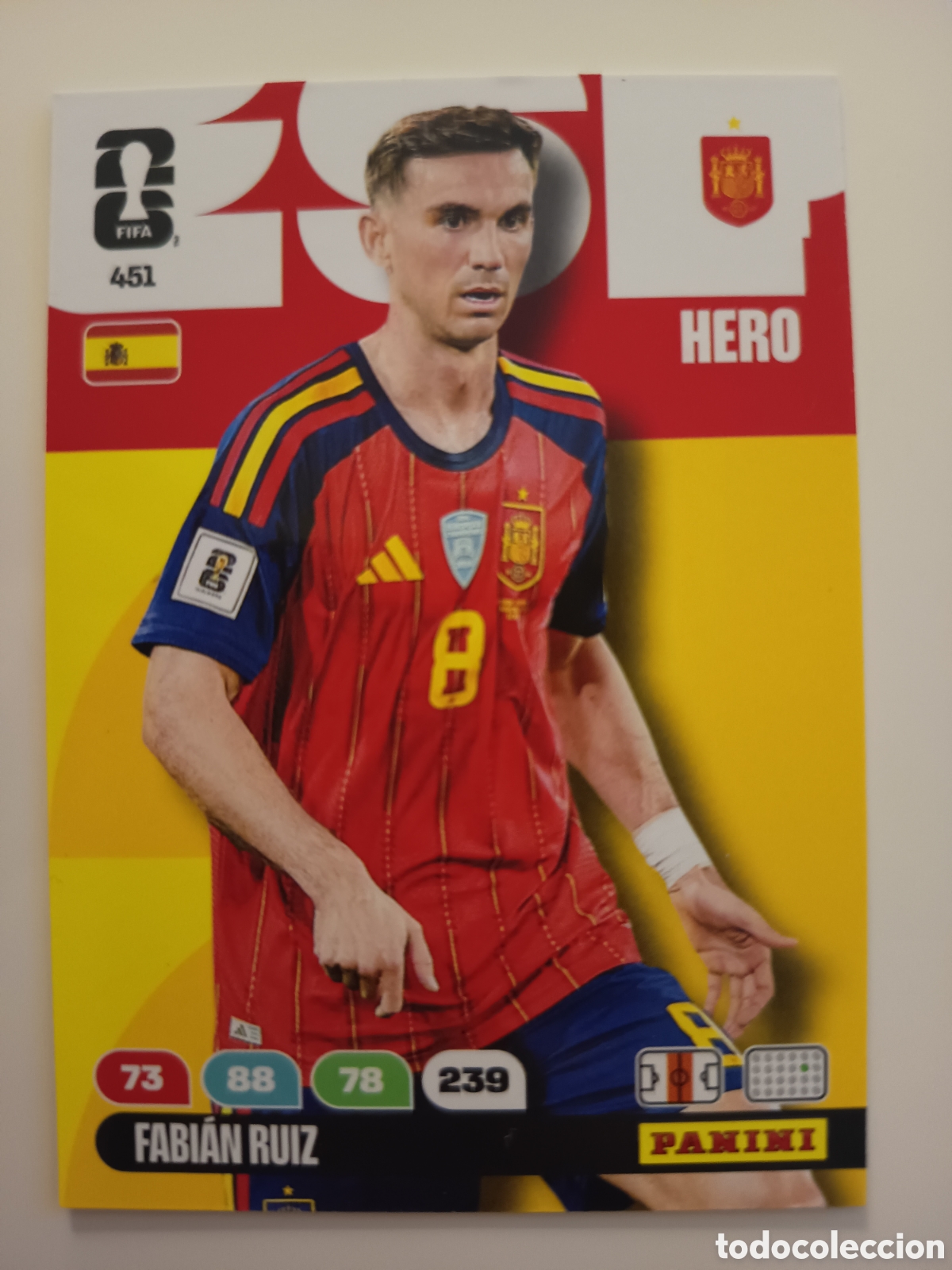Cromos de f&uacute;tbol: 451 Fabian Ruiz adrenalyn xl Word cup 2026