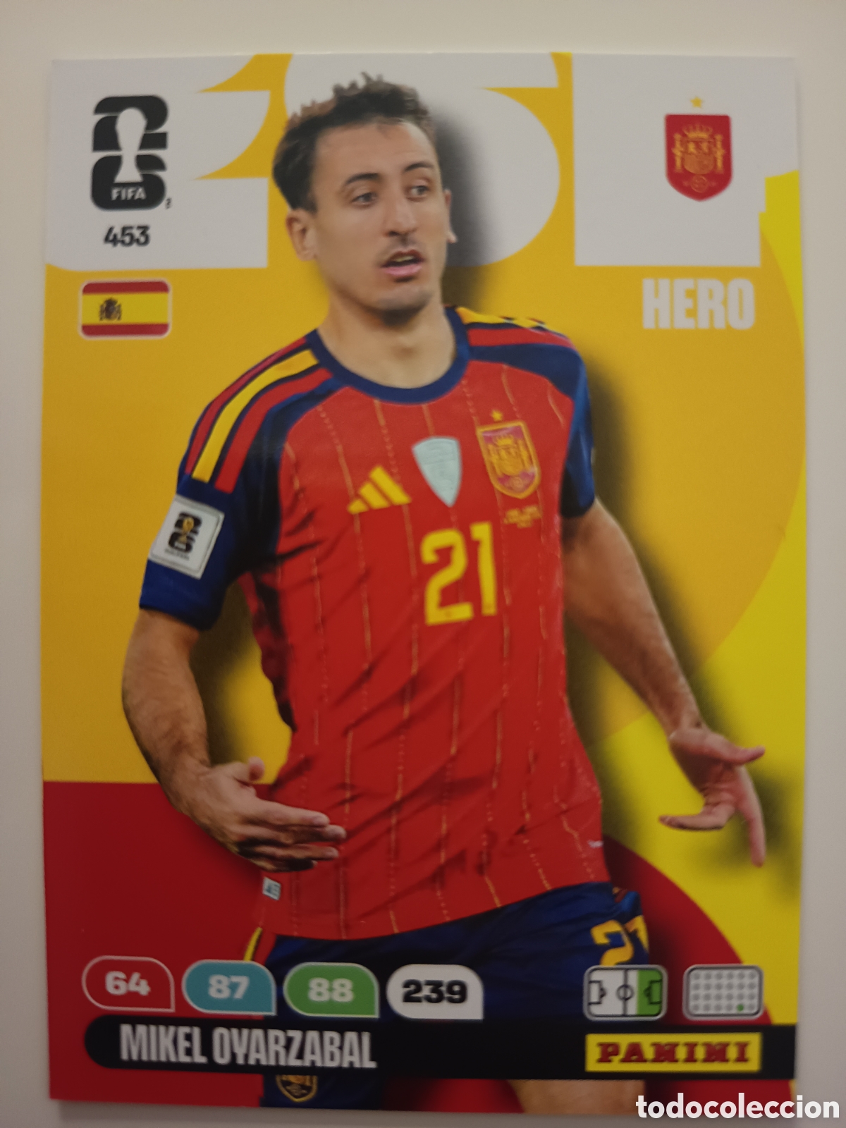 Cromos de f&uacute;tbol: 453 Mikel Oyarzabal adrenalyn xl Word cup 2026