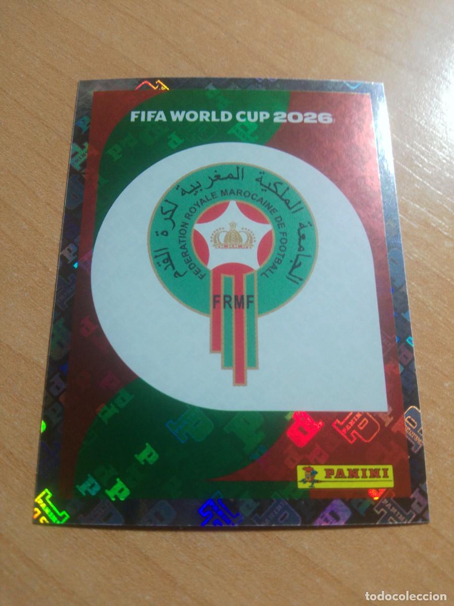 Cromos de f&uacute;tbol: MAR 1 ESCUDO DE MARRUECOS MUNDIAL FIFA WORLD CUP 2026 26 PANINI STICKERS NUEVO