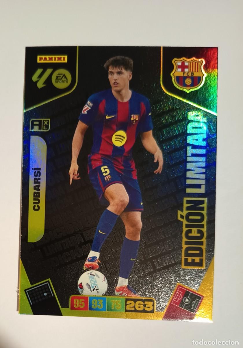 Cromos de f&uacute;tbol: CARD EDICI&Oacute;N LIMITADA LIMITED PAU CUBARS&Iacute; BARCELONA BAR&Ccedil;A - ADRENALYN XL PANINI LIGA 2025 2026 25 26