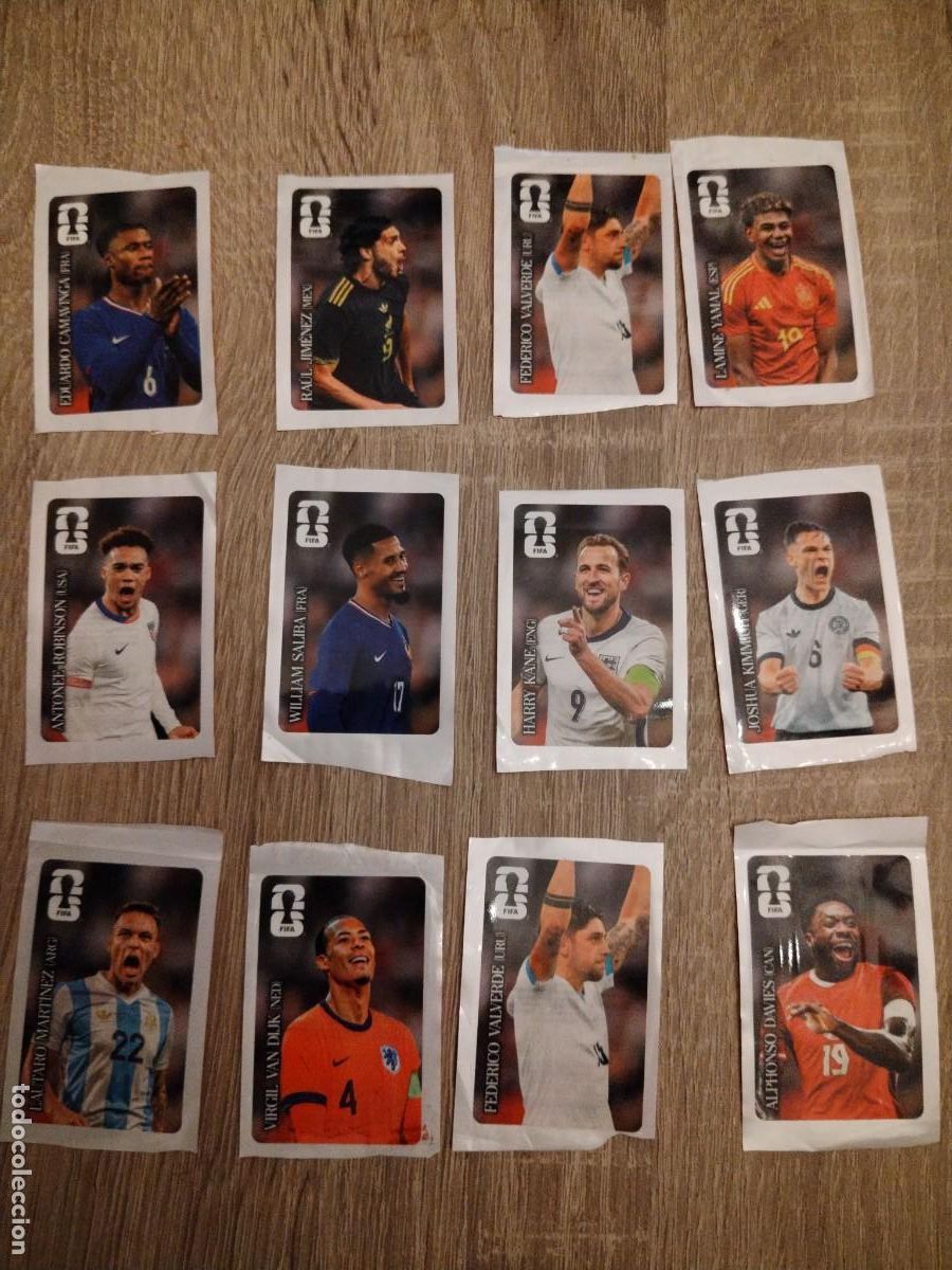 Cromos de f&uacute;tbol: Colecci&oacute;n completa- 12 CROMOS PROMOCION COCA COLA PANINI MUNDIAL WORLD CUP 2026