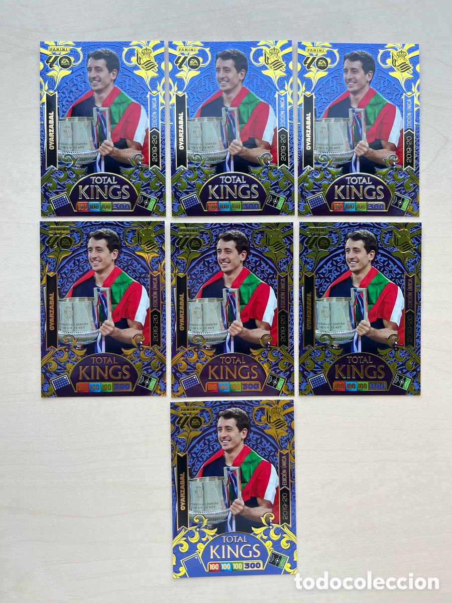 Cromos de f&uacute;tbol: Lote 7 Oyarzabal (2019-20) Total Kings Adrenalyn 2025-26 - Real Sociedad