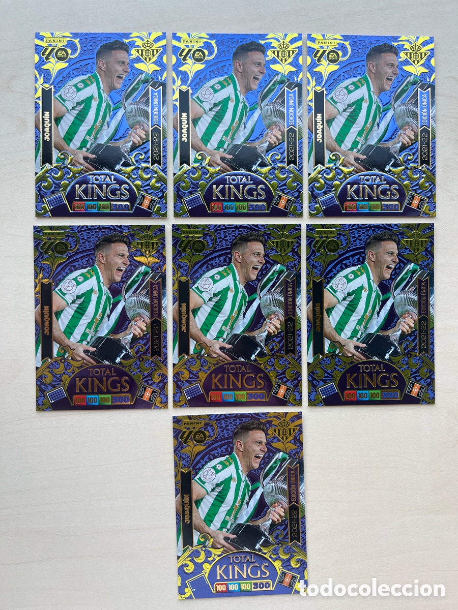 Cromos de f&uacute;tbol: Lote 7 Joaqu&iacute;n (2021-22) Total Kings Adrenalyn 2025-26 - Real Betis